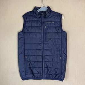 Vineyard Vines Vest Youth XL Blue‎ Full Zip Puffer Primaloft Softshell Regular